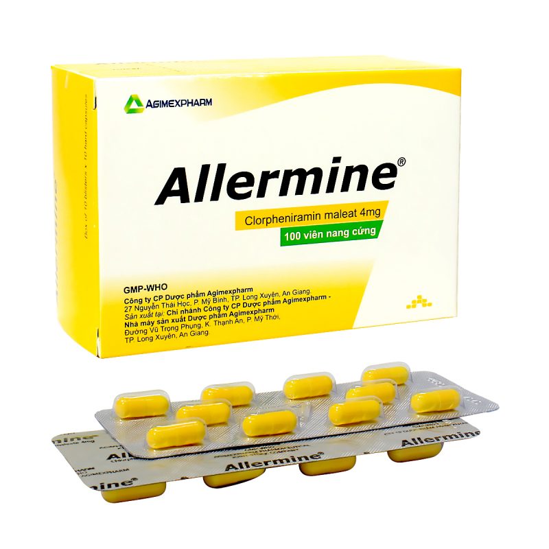 ALLERMINE® (viên nang cứng) - CÔNG TY CỔ PHẦN DƯỢC PHẨM AGIMEXPHARM