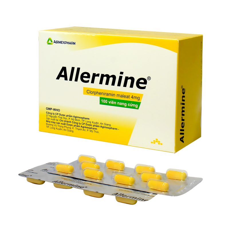 ALLERMINE® (viên nang cứng) - CÔNG TY CỔ PHẦN DƯỢC PHẨM AGIMEXPHARM